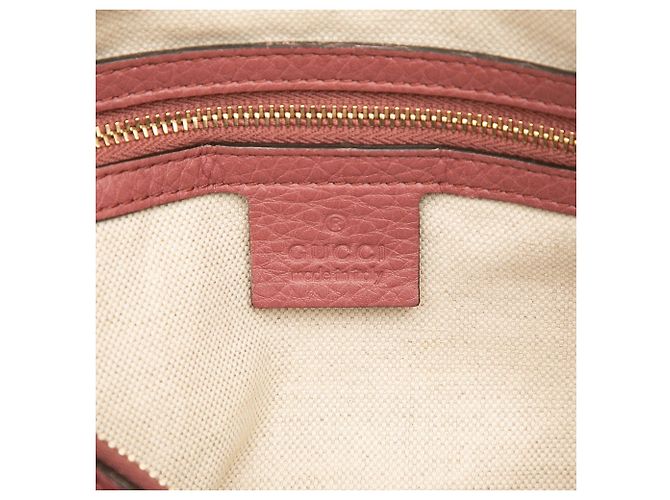 Borsa Boston Joy in pelle di vitello Medium Web rosa Gucci - vista 5