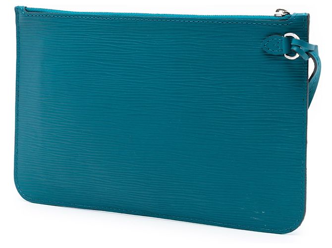 Pochette Louis Vuitton Epi Neverfull blu - vista 2