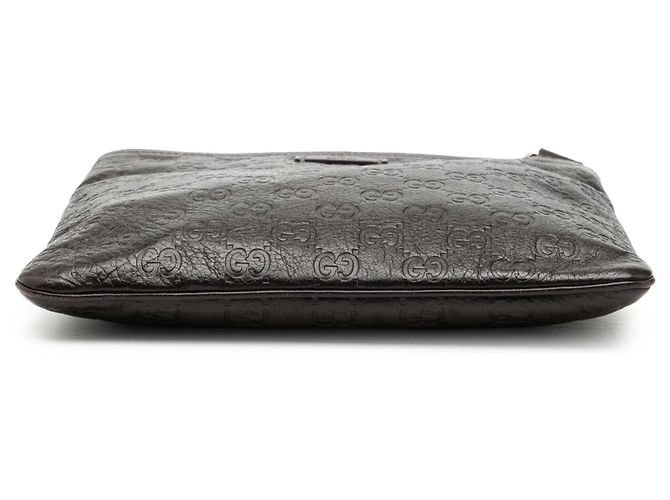 Borsa a tracolla Gucci Guccissima marrone - vista 3