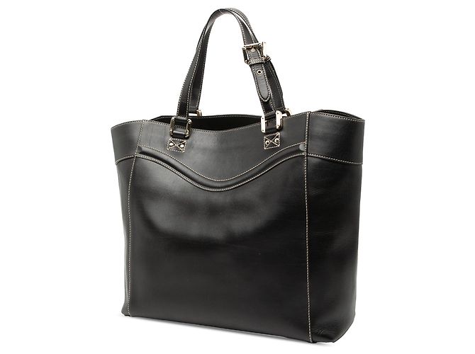 Tote in pelle nera Gucci Hysteria Crest Nero - vista 2