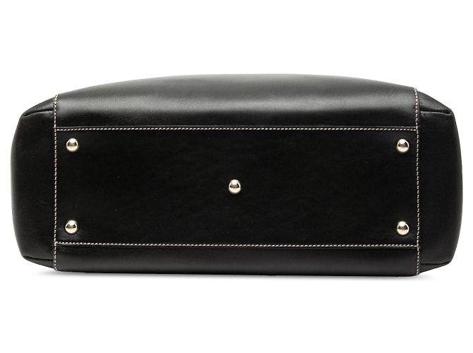 Tote in pelle nera Gucci Hysteria Crest Nero - vista 3