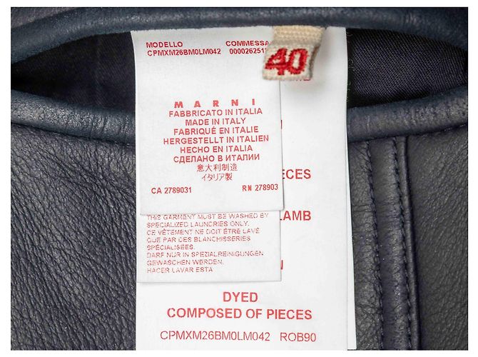 Abrigo de shearling reversible negro Marni Talla IT 40 - vista 10