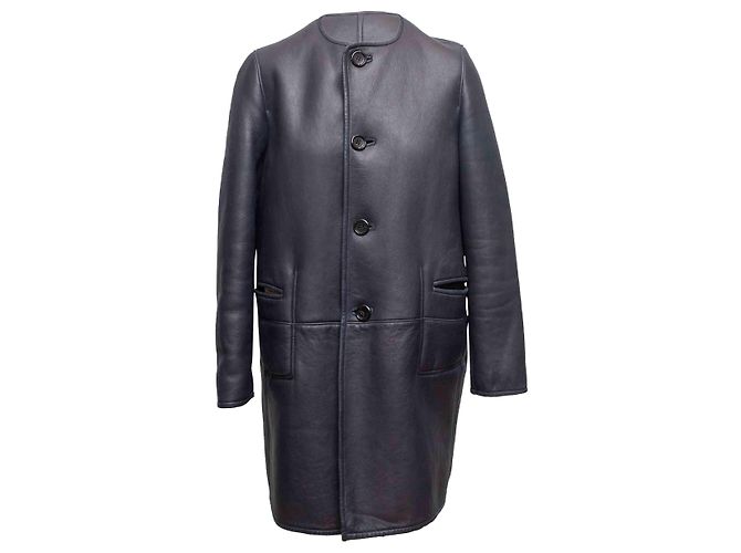 Abrigo de shearling reversible negro Marni Talla IT 40 - vista 2