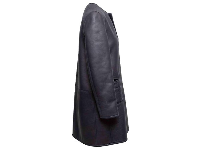 Abrigo de shearling reversible negro Marni Talla IT 40 - vista 3