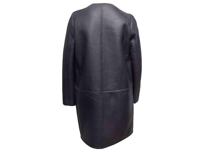 Abrigo de shearling reversible negro Marni Talla IT 40 - vista 4