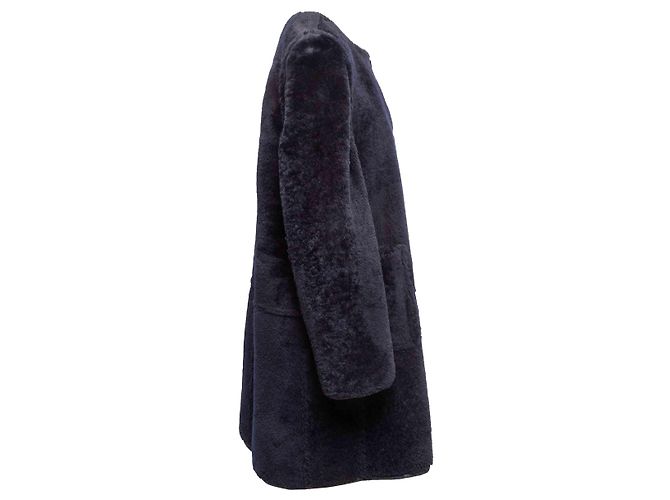 Abrigo de shearling reversible negro Marni Talla IT 40 - vista 7