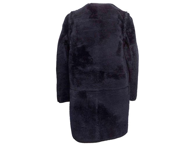 Abrigo de shearling reversible negro Marni Talla IT 40 - vista 8