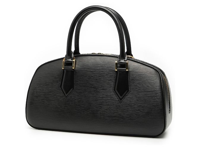Borsa Louis Vuitton Epi Jasmine nera Nero - vista 2