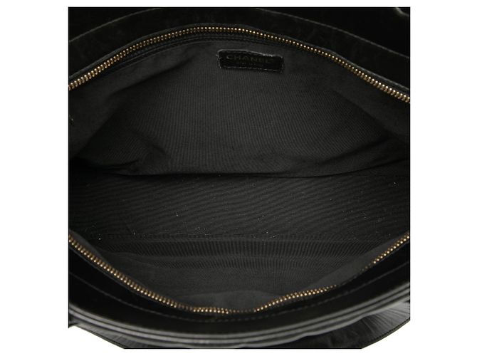 Tote Chanel CC Chocolate Bar in agnello nero - vista 4