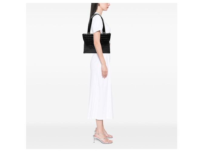 Tote Chanel CC Chocolate Bar in agnello nero - vista 7