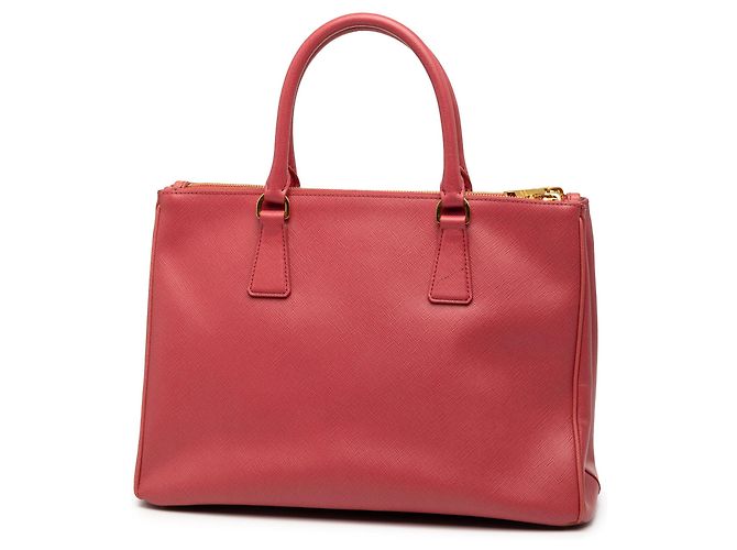 Borsa Prada Medium Saffiano Lux Galleria Double Zip rosa - vista 2
