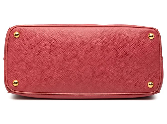 Borsa Prada Medium Saffiano Lux Galleria Double Zip rosa - vista 3