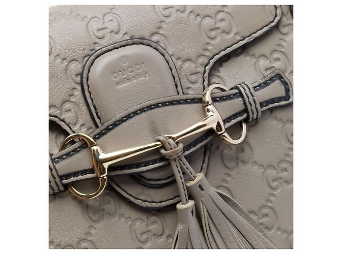 Borsa a tracolla Gucci Small Guccissima Emily grigia Grigio - vista 5