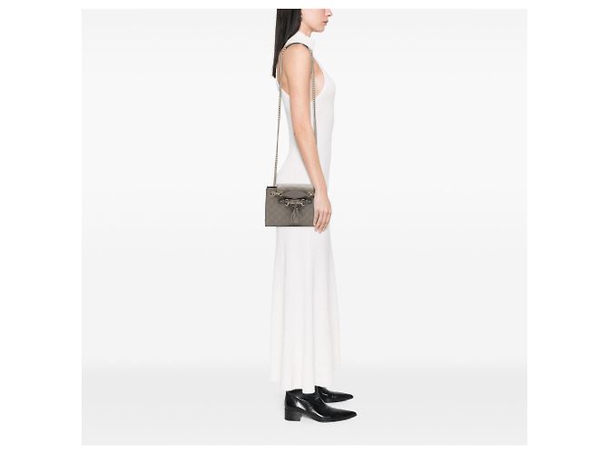 Borsa a tracolla Gucci Small Guccissima Emily grigia Grigio - vista 6