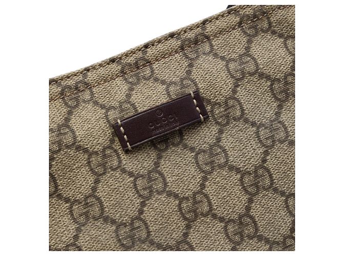 Borsa a tracolla Gucci GG Supreme beige - vista 5
