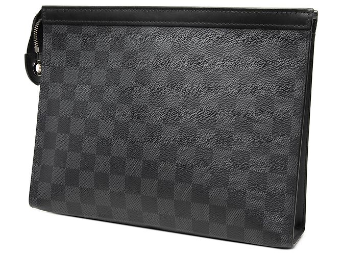Pochette Voyage MM Damier Graphite nera Louis Vuitton Nero - vista 2