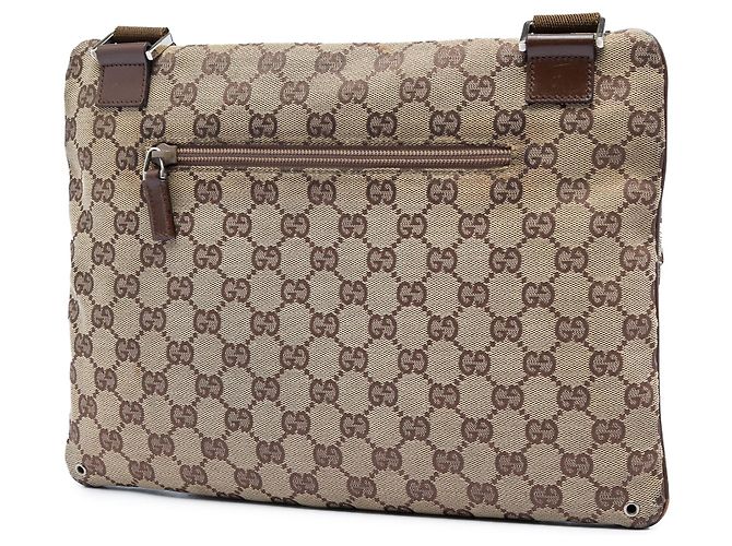 Borsa a tracolla Gucci GG Canvas beige - vista 2