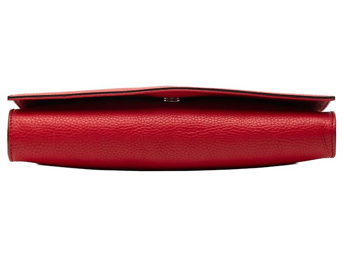 Clutch Soho Disco in pelle rossa Gucci Rosso - vista 3