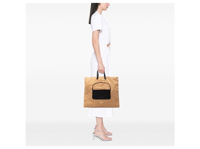 Baguette Fendi Hemp Silhouette Tote Bag braun - Ansicht 7