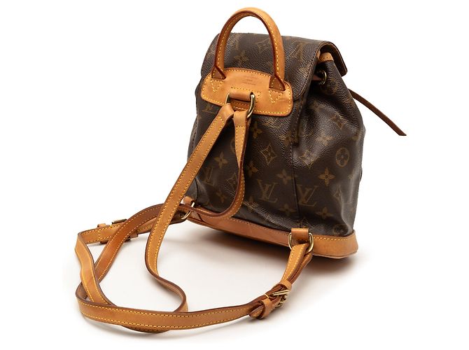 Zaino Louis Vuitton Monogram Mini Montsouris marrone - vista 2