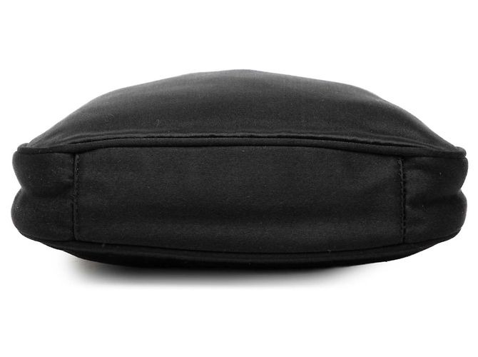 Bamboo Borsa satchel in raso nero con bambù Gucci - vista 3