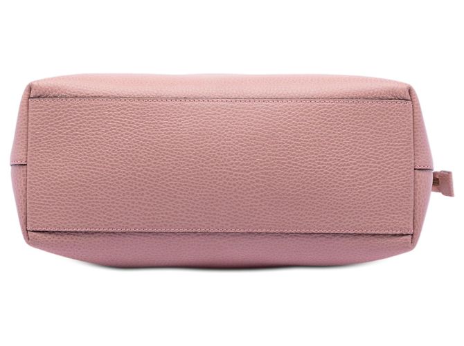 Borsa Gucci Dollar in pelle di vitello rosa con charm GG - vista 3