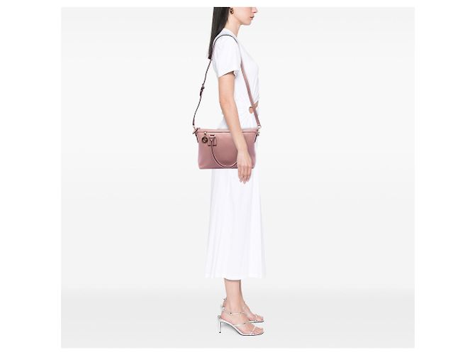 Borsa Gucci Dollar in pelle di vitello rosa con charm GG - vista 7