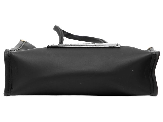 Borsa shopper mini Fendi in gomma nera con logo FF Nero - vista 3