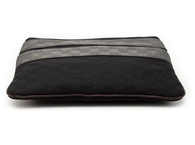 Borsa a tracolla in tela Anagram nero LOEWE - vista 3