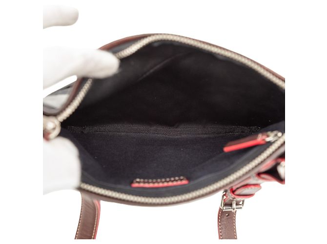 Borsa a tracolla in tela Anagram nero LOEWE - vista 4