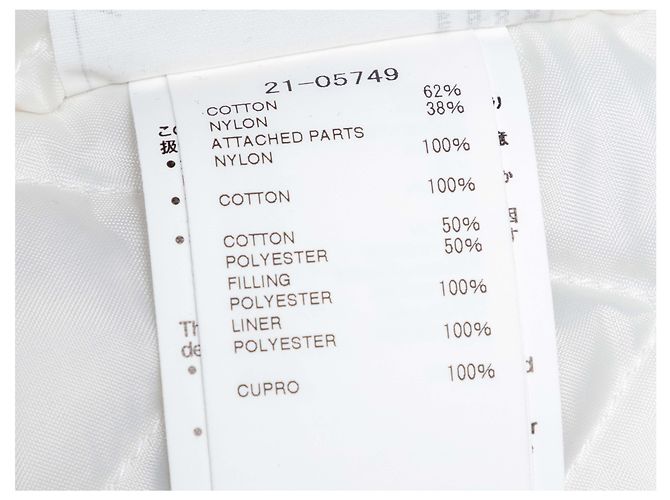 Giacca con cappuccio e zip in cotone e nylon grigio e bianco Sacai Taglia Designer 3 - vista 6