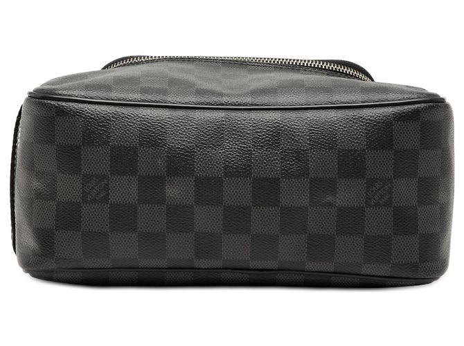 Pochette e clutch Louis Vuitton Damier Graphite nero - vista 3