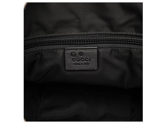 Borsa a tracolla Gucci Canvas Techno Web nera Nero - vista 5