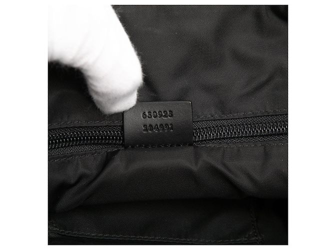 Borsa a tracolla Gucci Canvas Techno Web nera Nero - vista 6