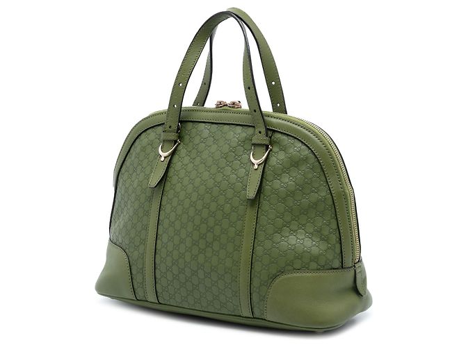 Bolso Gucci Medium Microguccissima Nice Dome verde - vista 2