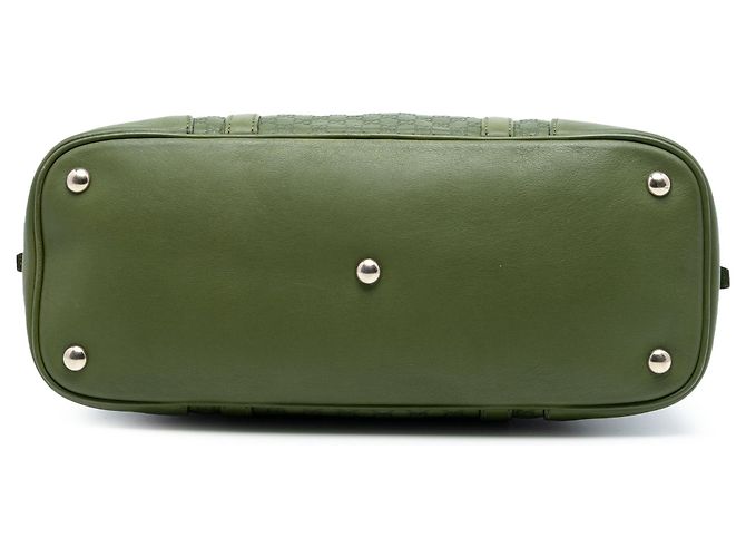 Bolso Gucci Medium Microguccissima Nice Dome verde - vista 3