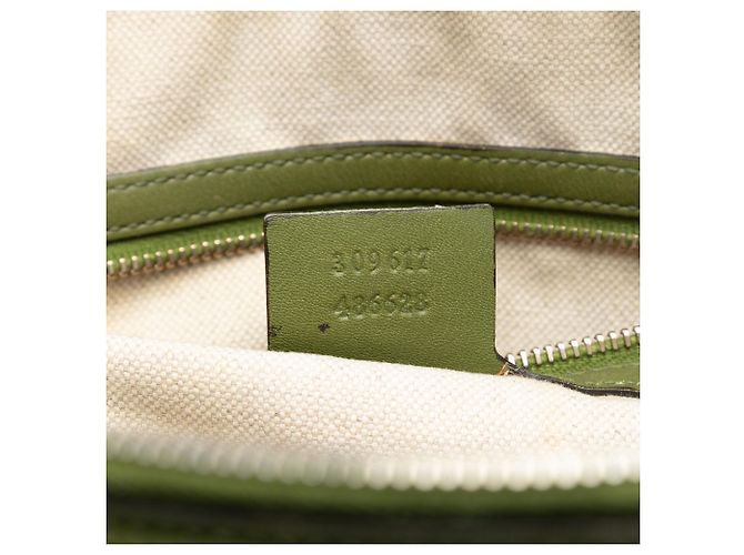 Bolso Gucci Medium Microguccissima Nice Dome verde - vista 6