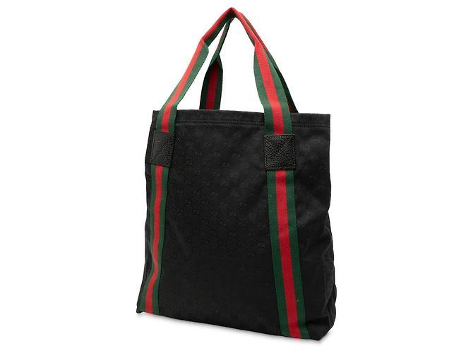Tote Gucci GG Canvas Web nero - vista 2