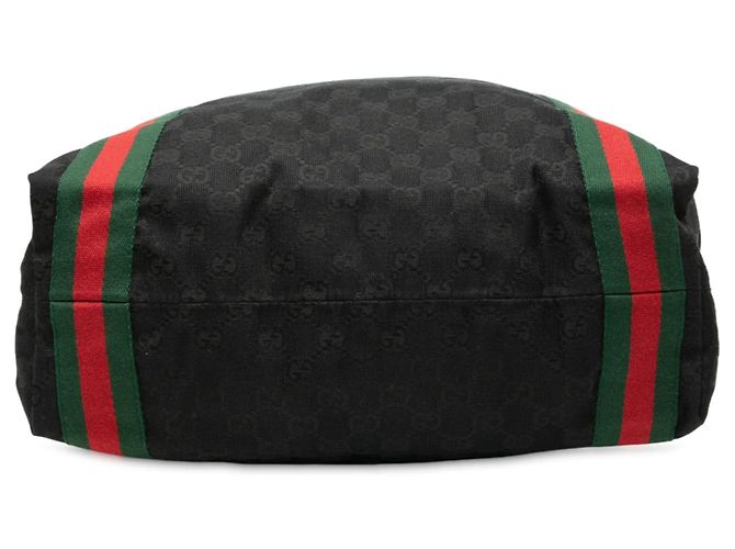Tote Gucci GG Canvas Web nero - vista 3