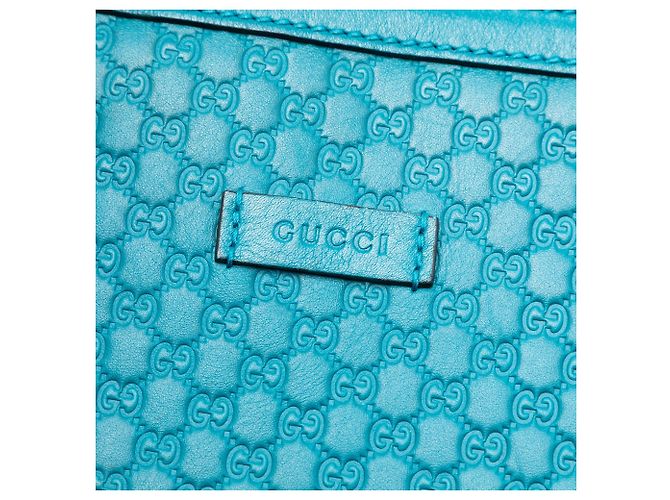 Borsa blu Gucci Small Microguccissima Joy - vista 6