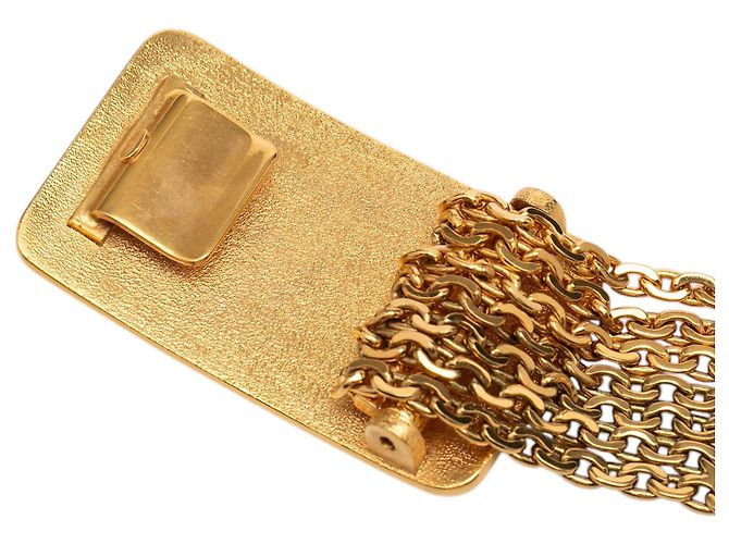 Chanel Multi Chain Logo Gürtel Goldplattiert Golden - Ansicht 3
