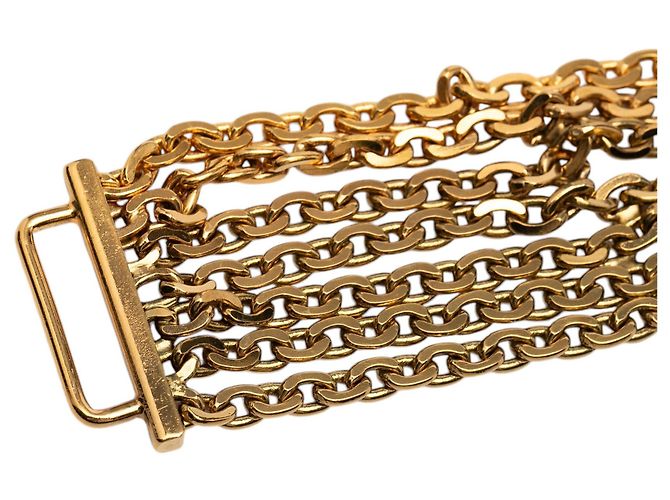 Chanel Multi Chain Logo Gürtel Goldplattiert Golden - Ansicht 4