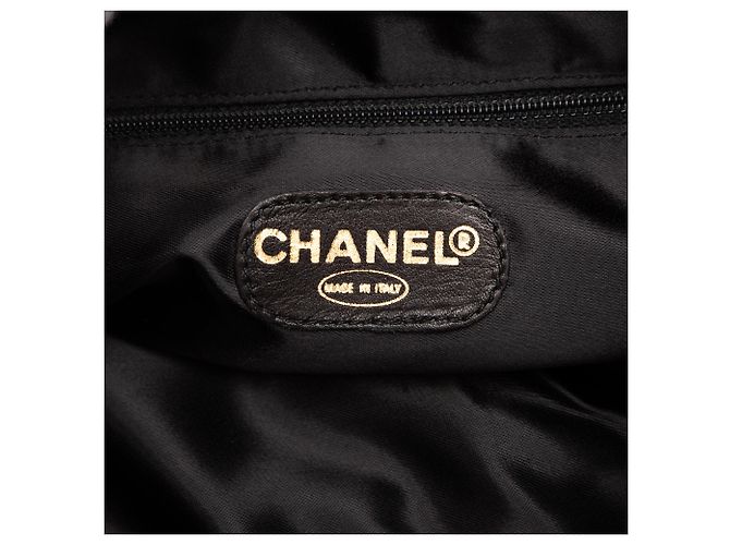 Tote in scamosciato Chanel CC nero - vista 6