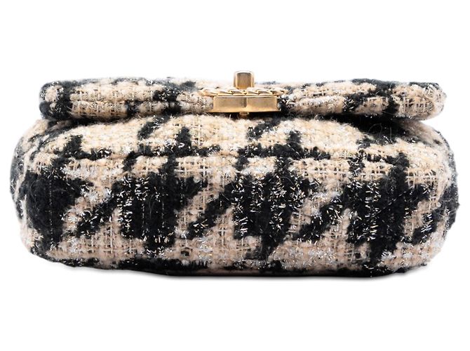 Chanel Houndstooth Tweed 19 Gürteltasche Beige - Ansicht 3