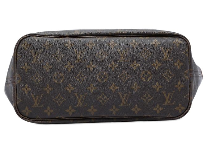 Borsa Tote Louis Vuitton Monogram Neverfull MM marrone - vista 3