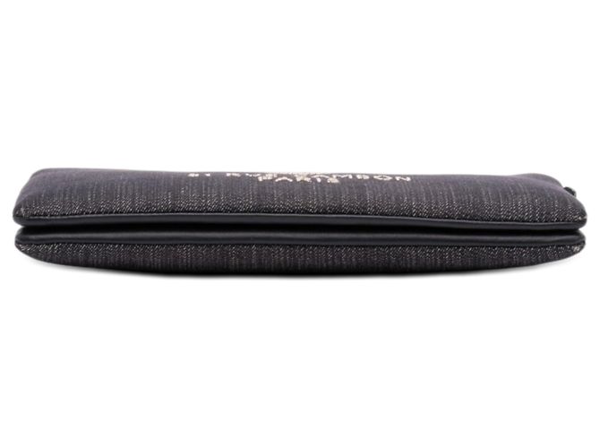 Clutch Chanel Deauville in Denim Blu a Doppio Scomparto - vista 3