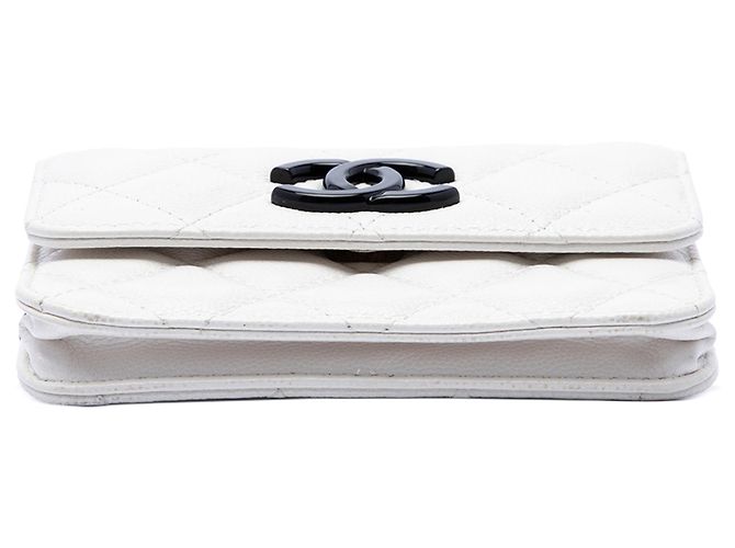 Borsa a cintura Chanel Quilted Caviar My Everything bianca Bianco - vista 3