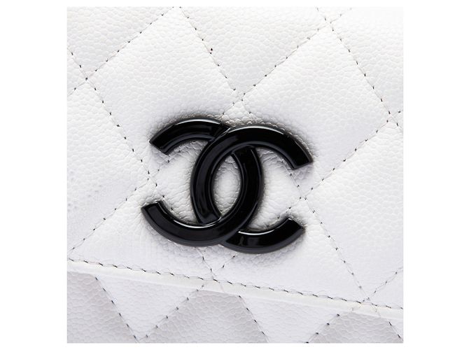 Borsa a cintura Chanel Quilted Caviar My Everything bianca Bianco - vista 5