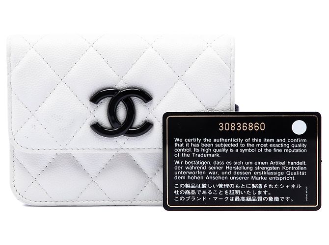 Borsa a cintura Chanel Quilted Caviar My Everything bianca Bianco - vista 7