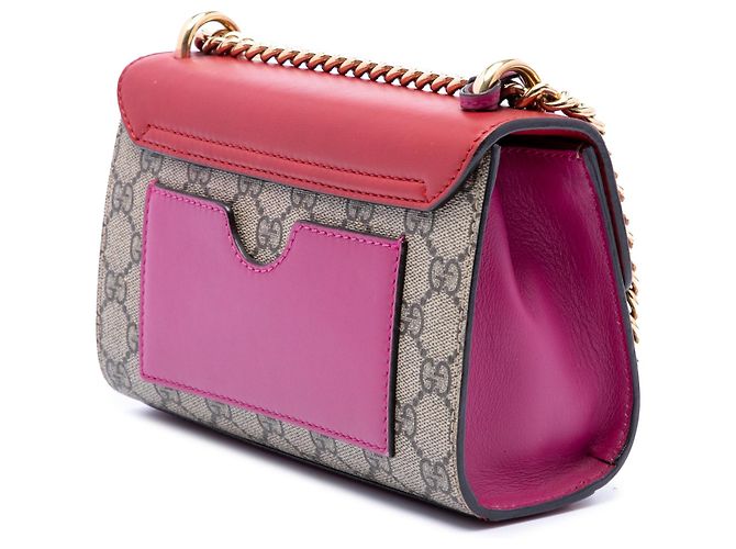 Borsa a tracolla Gucci Small GG Supreme Padlock rossa Rosso - vista 2